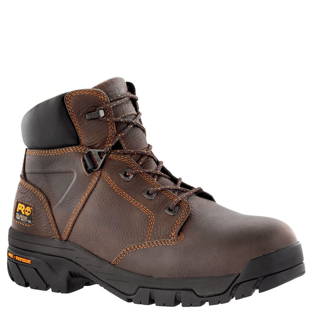 Timberland Μποτακια Εργασίας Ανδρικα Καφε - Pro® Helix 6" Alloy Toe - Greece 9257683-ID